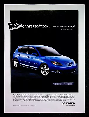 Mazda Mazda3 Hatchback Car 2004 Trade Print Magazine Ad Poster ADVERT • $9.99