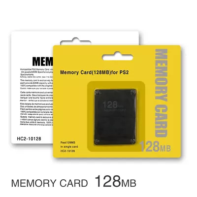 128MB Memory Card Data For Sony PlayStation 2 PS2 Slim Game Console US • $6.22