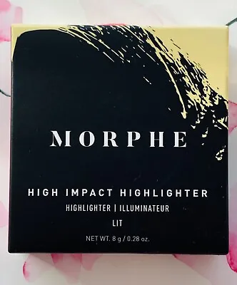 Morphe High Impact Highlighter LIT (Glistening Iced Gold) - 8g Boxed • £9.99