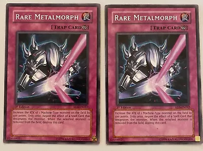 Yugioh! 2x Rare Metalmorph RDS-EN052 - Rare - 1st Edition - LP • $1.49