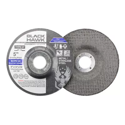 10 Pack - 5  X 1/4  X 7/8  Metal Grinding Wheels T27 Discs For Angle Grinders • $27.99