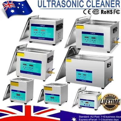Digital Ultrasonic Cleaner Ultra Sonic Bath Cleaning Tank Stainless Timer Heater • $59.98