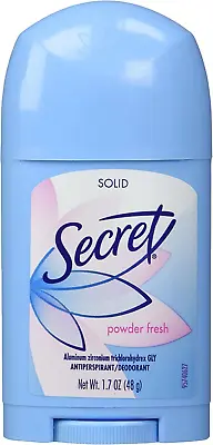 £13.48 • Buy Secret Wide Solid Antiperspirant And Deodorant, Powder Fresh - 1.7 Oz