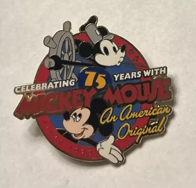 Disney - Celebrating 75 Years Of Mickey Mouse - Steamboat Willie Original Pin • $6.49