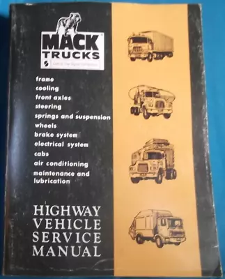 Mack B Dm F R Mb U Rl Rwl Rws Model Truck Service Shop Repair Manual 3 Vol Set • $179.99