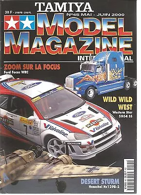 Tamiya - Model Magazine N°45 Ford Focus Wrc / Western Star 5964 Ss / Henschel Hs • £4.62