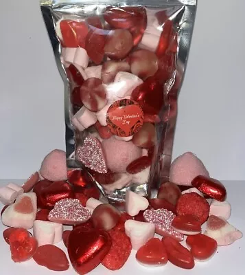 Happy Valentines Day Sweets Gift Bag Assorted Sweet Pick N Mix Candy Pouch 200g • £5.99