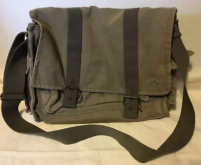 Vintage Aeropostale 87 Large Crossbody Messenger Computer Travel Bag  Army Green • $19.99