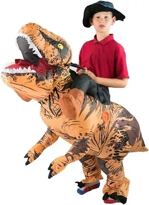 Kids Inflatable Dinosaur Fancy Dress Costume T-Rex Outfit Boys Girls BODYSOCKS • £18.99