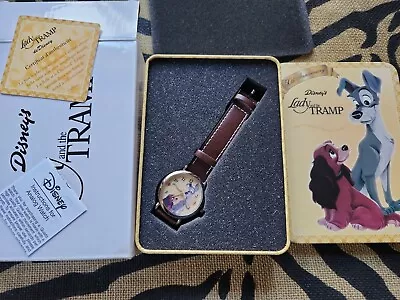 RARE Disney LADY AND THE TRAMP 50th Anniversary Watch In Tin COLLECTIBLE  • $49.99