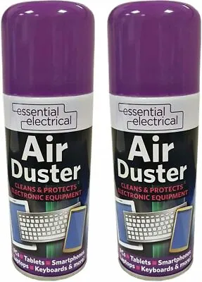 £6.66 • Buy 2 Compressed Air Duster Spray Can Cleaner Tech Gadgets Laptop Keyboard Printer