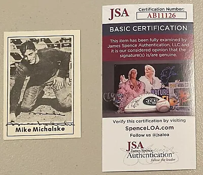 Mike Michalske Signed Autographed 1977 Touchdown Club Card #5 JSA Cert Packers • $249.95