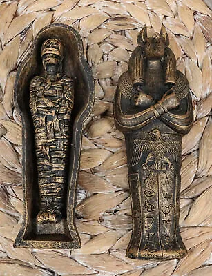 Ebros Egyptian Sarcophagus Box With Mummy Figurine 5.25  L • $16.99