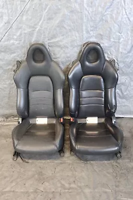 2000-2005 Honda S2000 Ap1 Ap2 Oem Black Leather Driver N Passenger Seats #3371 • $499.99