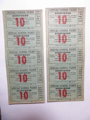 $14.36 • Buy Kennywood Park Pittsburgh PA Vintage Amusement Park Ride Tickets 1976 10 Ct.