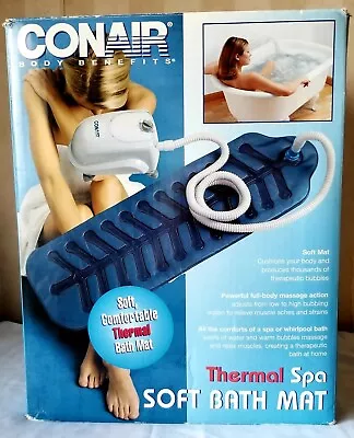 Conair Body Benefits Thermal Massaging Soft Bathtub Spa Mat Whirpool MBTS2 New • $75.17