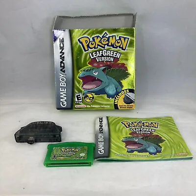 Pokemon: Leaf Green Version (Game Boy Advance 2004) Cib Complete And Authentic • $279