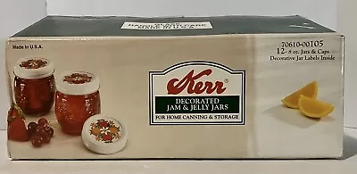 Vintage Kerr New Decorative Jam And Jelly Jars Labels Home Canning Storage NOS • $74.99