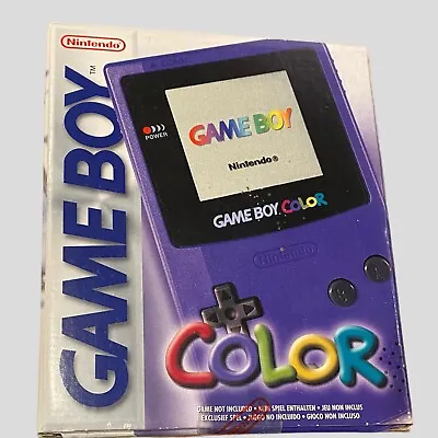 Nintendo Game Boy Color Handheld System | Grape Purple Colour Boxed  • £119.95