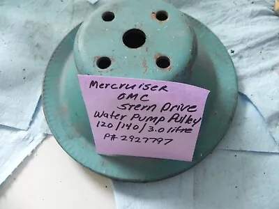 MerCruiser OMC Stern Drive 4Cyl 3.0 Litre Water Pump Pulley GM P# 2927797  AF • $10