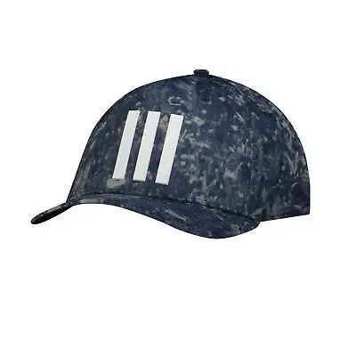 Adidas Tour 3 Stripe Print Golf Cap - Navy Camo • £18.99