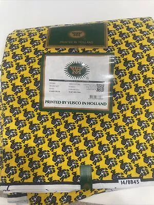 VLISCO Brand Fabric Multi-Color. 100% Cotton 6 Yards. Veritable Wax Hollandais • $99