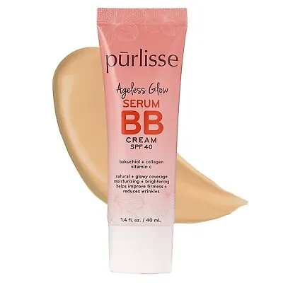 Purlisse Ageless Glow Serum BB Cream With SPF 40 Light Medium 1.4 Oz - Sealed • $13.45