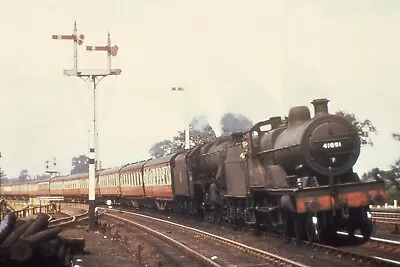 35mm RAILWAY SLIDE: COLOUR-RAIL: BRM 693: CLASS 4P: 41091 • £2