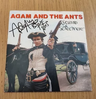 Adam And The Ants Stand And Deliver 7' Vinyl Record Autograph • £10.50