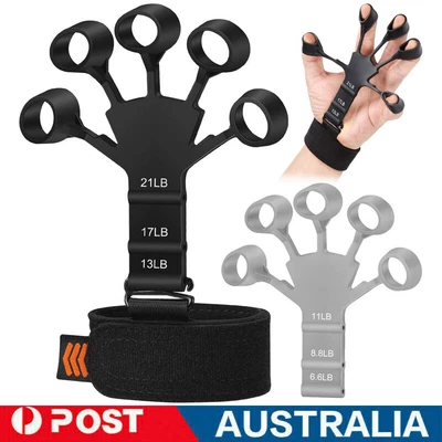 $11.99 • Buy Finger Exerciser Strength Gripper Forearm Trainer Hand Grip Strengthener Therapy