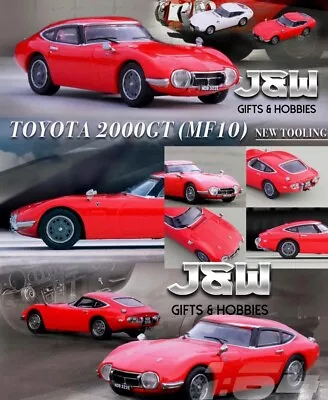 Inno64 Toyota 2000GT MF10 Red 1/64 • $13.01