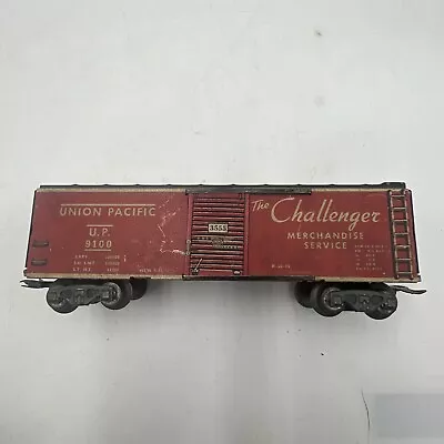 Marx O Gauge Union Pacific The Challenger Metal Boxcar Up #9100 W/ Sliding Doors • $29.99