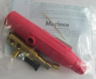Marinco Clm2m-c Single Pin Connector Male Plug 150a 600v Cam-lock 8-2 Awg Red • $15
