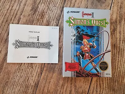 Castlevania II 2 Simon's Quest Original NES EMPTY BOX & MANUAL ONLY • $74.99