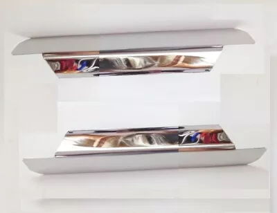 Corvette C4 1984-1996 Polished Stainless 2 Piece DOOR SILL COVERS 24 Inch Long • $139.99