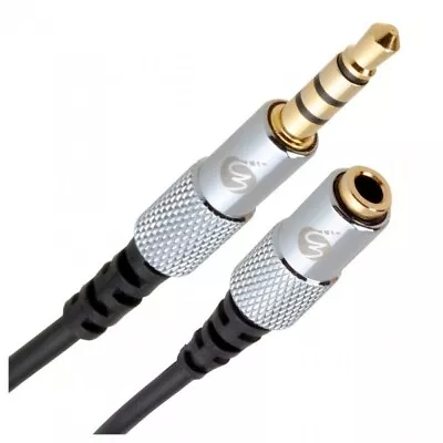 Fisual S-Flex Mini 3.5mm 4 Pole Jack Extension Cable 2m • £7.29