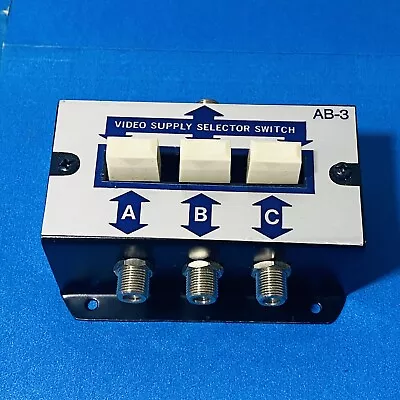 Video Supply Selector Switch AB-3 Vtg • $10