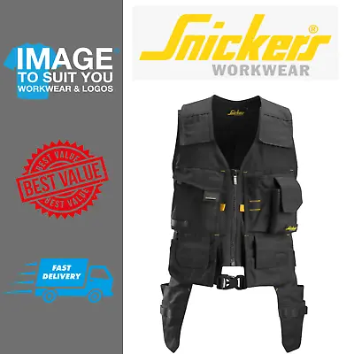 £88.49 • Buy Snickers 4250 AllroundWork Wide Adjustable Shoulder Straps Workwear Tool Vest
