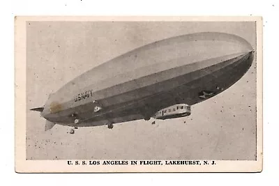 LAKEHURST NJ ~ USS LOS ANGELES AIRSHIP IN FLIGHT ~ 1920s • $12.50