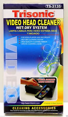 VHS VCR Video Head Cleaner Wet Dry For Video Players And Recorders • $7.55