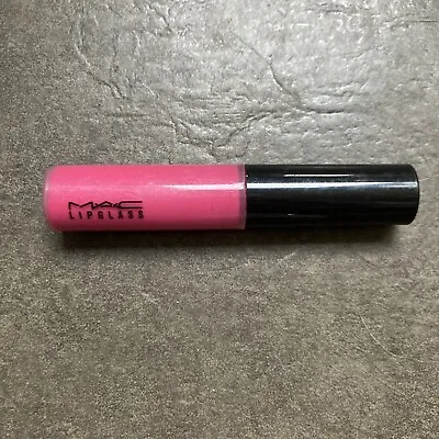 Genuine MAC Lipglass Lip Gloss Pink Poodle Dark Pink Frost New UK Seller • £10.79