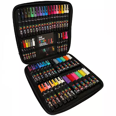 Uni Posca Paint Marker Art Pen Posca Case Set Of 54 Assorted Colours • £159.99