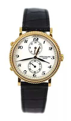 Patek Philippe Travel Time 18K Yellow Gold Watch 5034J • $17000