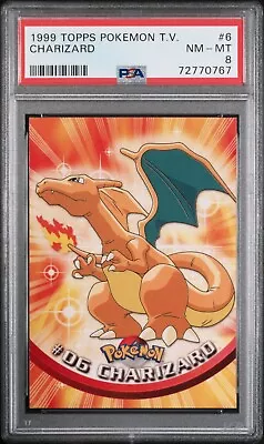 $42.49 • Buy PSA 8 NM-MT Charizard #06 Topps T.V. Blue Label Pokémon 1999