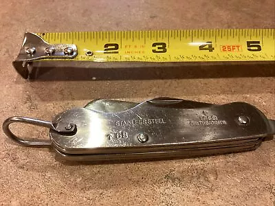 Vintage British Military Stainless Steel Pocket Knife 1968 • $15