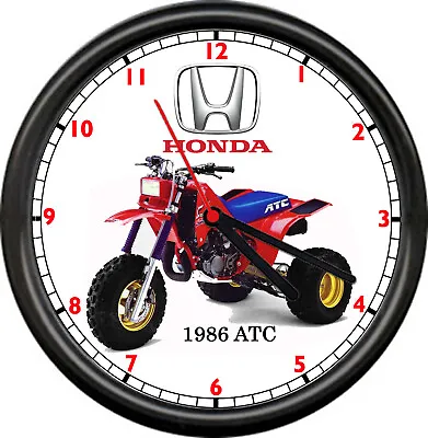 ATC 1986  3 Wheeler Retro ATV Motorcycle Sport Racing Honda Shop Sign Wall Clock • $26.95