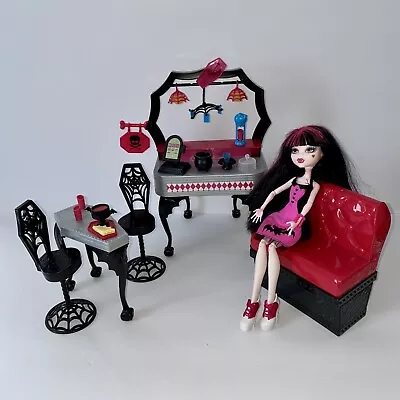 Monster High Die-Ner & Draculaura Doll Playset Diner Accessories Missing Socks+ • $64.99