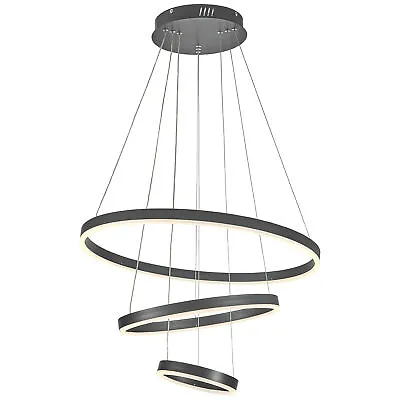 Modern LED Pendant Light Ring Chandelier Lamp Ceiling Lights Lighting Adjustable • £69.95