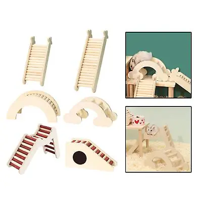 Hamster Climbing Toy Hideout Hamster Cage Landscaping Supplies Solid Wood • £6.78