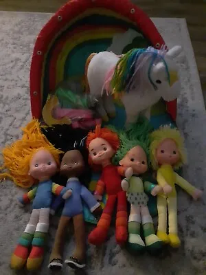 Collection Of Rainbow Brite Dolls & Sprite The Horse & Rainbow Colour Cottage • £65